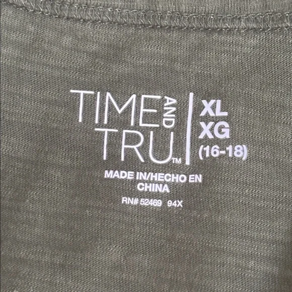 Time and Tru Olive Green Midi Dress - Picture 4 of 4